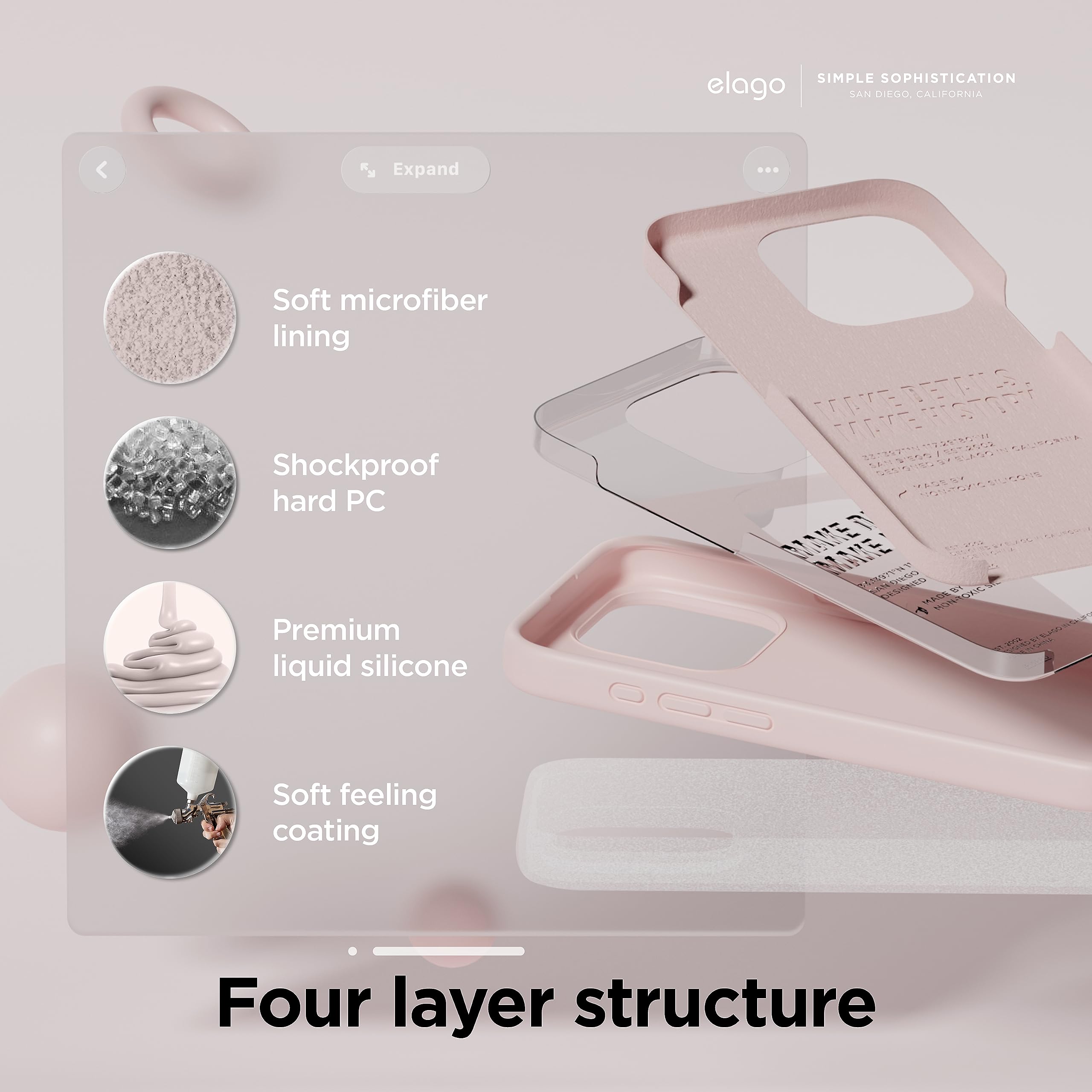 elago Capa de Silicone para iPhone 15 Pro Max | Amazon.com.br